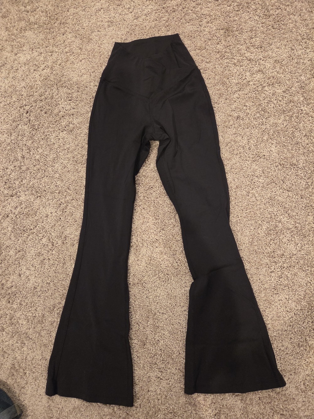 High-Waist Black Flare Pants for Women - Picture 1 of 4